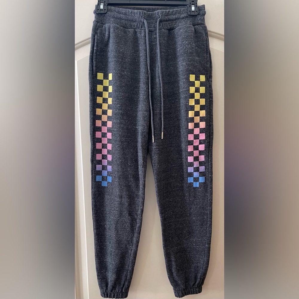 FOREVER 21 Gray Racing Joggers Women’s Small - Picture 2 of 4